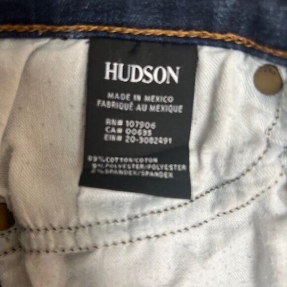 HUDSON KRISTA SUPER SKINNY RAW HEM JEANS SIZE 27 - Picture 10 of 11